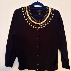 Alfani Navy blue Beaded Sweater
